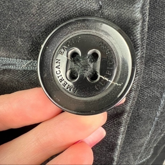 American Eagle womens black double breasted winter jacket - Picture 4 of 11